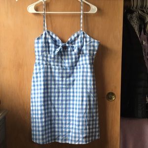 Forever twenty one gingham dress mini dress. Blue.